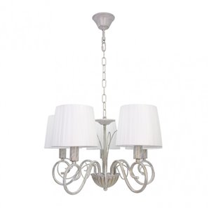 FAB 155155075 | Lampara Amsterdam 5xe14 Blanco/oro Regx45x45 Cm