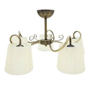 FAB 155555014 | Lâmpada Cuzco 5xe14 Couro 37x65x65 Cm