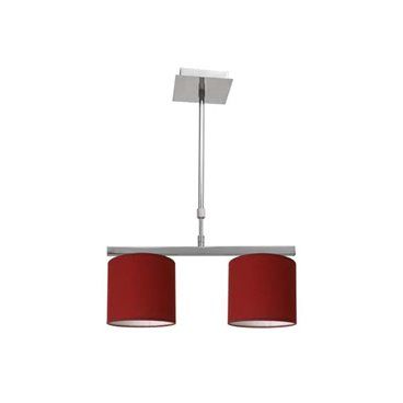 FAB 1.523/2-ROJO | Lampara Planetario Cromo/rojo 2xe14 (62x43)