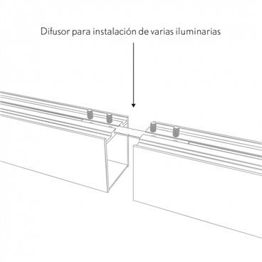 FAB DIFU228002 | Difusor Para Line X Regleta 4,5x300