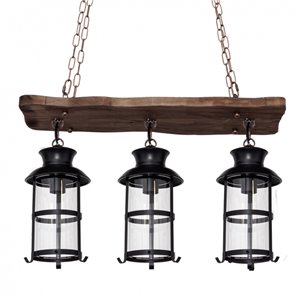 FAB 124493002 | Colgante Rustico Cortijo 3xe27 Marron 2