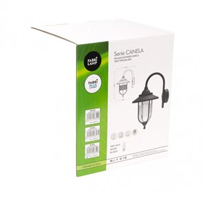 FAB 126061001 | Aplique Exterior Canela 1xe27 Blanco Ip44 Policarbonato 45,2x25,2x34,2 Cm 2