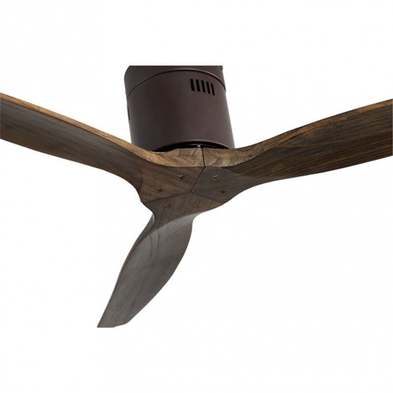 FAB 128290302 | Ventilador Dc Aguilon Marron 3 Aspas Roble 5 Velocidades Sin Luz Remoto Y Temporiz.132d
