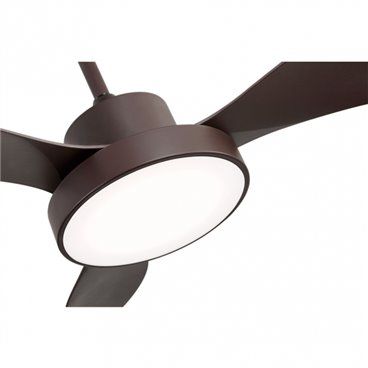 FAB 128591302 | Ventilador Hayate 40w 3300lm Marron 3 Asp 39x120x120cm 3000-4000-6000k C/remoto