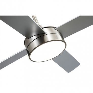 FAB 128791410 | Ventilador Nevery 24w 2950lm Niquel 4 Asp 132d Haya/plata 3000-4000-6000k C/remoto