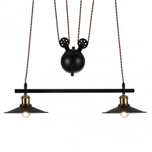FAB 132692009 | Colgante Triguero 2xe27 Negro Regx22x70 Cm 2