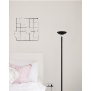 FAB 136142009 | Pie De Salon Luyten 2xe27 Negro Mate 180x27x27 Cm 2