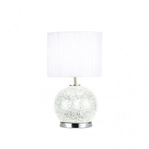 FAB 138472020 | Sobremesa Cristal Secoya 1xe27+LED 5W 4000K 2 Encend.indep 50x30x30 Cm Mosaico Espejo/cromo C/pant Blanca 2