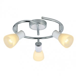 FAB 141953001 | Teto Cholo3xe14 Branco/cromo 16x34x34 Cm 2