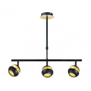 FAB 142053009 | Colgante Beethoven Negro/oro 3xgu10 2