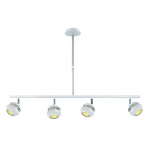FAB 142054001 | Pingente Beethoven Branco/Prata 4xgu10 2