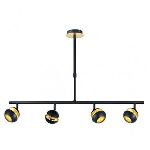 FAB 142054009 | Colgante Beethoven Negro/oro 4xgu10 2