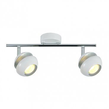 FAB 142092001 | Regleta Beethoven 2xgu10 Blanco/plata   14x36,5x8,5 Cm