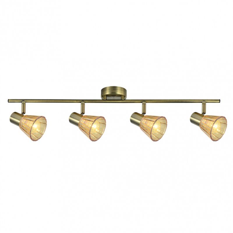 FAB 142194014 | Regleta Cooper 4xe14 Cuero 16x69,5x8,5 Cm