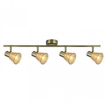 FAB 142194014 | Regleta Cooper 4xe14 Cuero 16x69,5x8,5 Cm