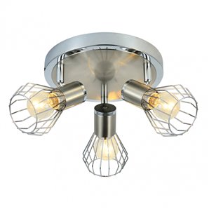 FAB 142283003 | Plafon Mateo 3xe14 Cromo/niquel 15x28x28 Cm 2