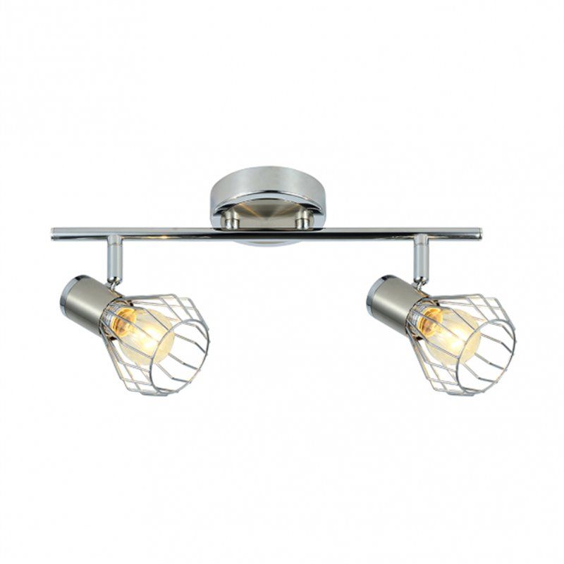 FAB 142292003 | Regleta Mateo 2xe14 Cromo/niquel 15x36,5x8,5 Cm