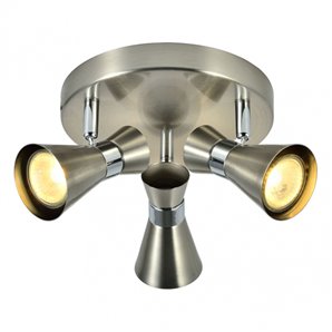 FAB 142353003 | Plafon Maximo 3xgu10 Niquel/cromo 13x20x20 Cm 2