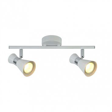 FAB 142392001 | Regleta Maximo 2xgu10 Blanco/cromo 15x36,5x8,5 Cm
