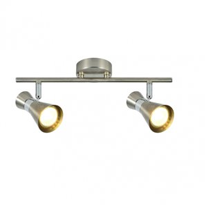 FAB 142392003 | Regleta Maximo 2xgu10 Niquel/cromo 15x36,5x8,5 Cm 2