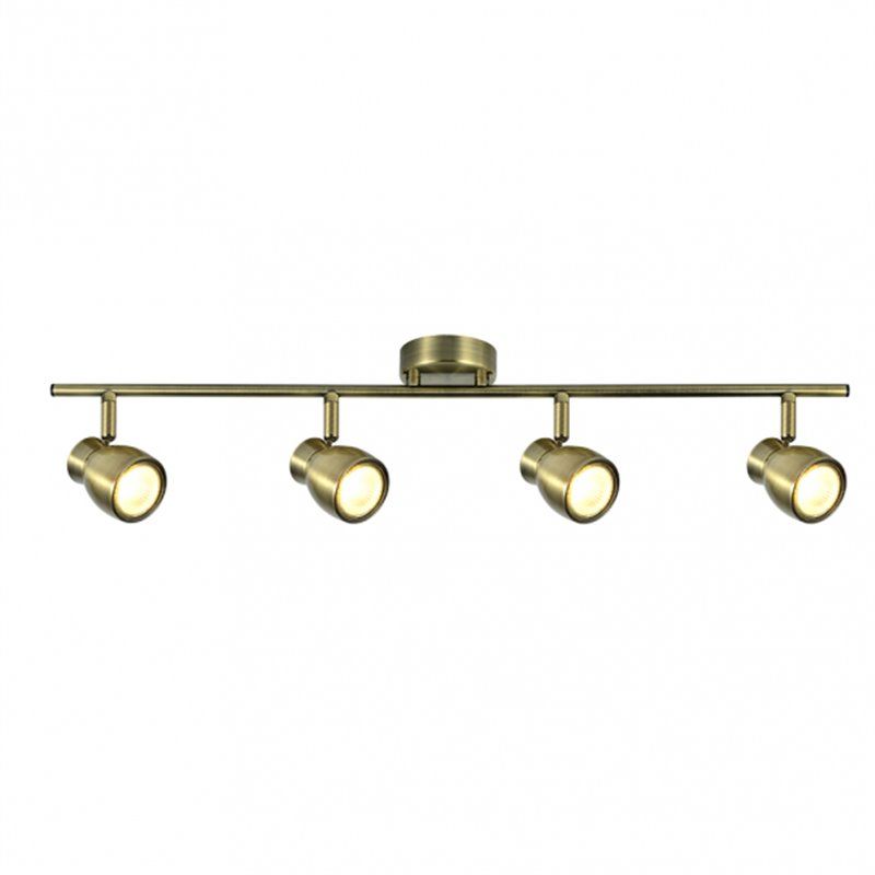 FAB 142494014 | Regleta Chacho 4xgu10 Cuero 14x69,5x8,5 Cm