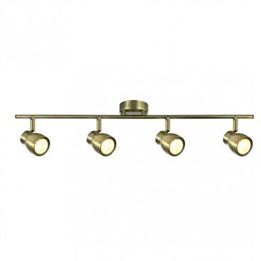 FAB 142494014 | Regleta Chacho 4xgu10 Cuero 14x69,5x8,5 Cm