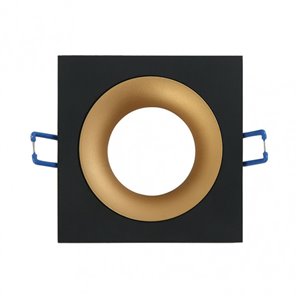 FAB 14448CU16 | Empotrable Anou 1xgu10 Cuadrado Negro/oro  2x9,2x9,2 Cm 8 De Corte.c/portalampara 2