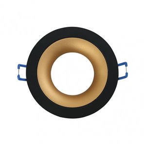 FAB 14448RE16 | Empotrable Anou 1xgu10 Redondo Negro/oro 2x9,2x9,2 Cm 8 De Corte.C/portalampara 2