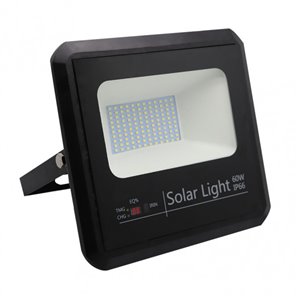 FAB 147280609 | Proyector Solar Malaquita 60w 6500k Negro 5400lm (23x25,5x6,5)(35x35x2)cm Mando Y Cable 5m 2