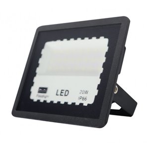 FAB 147480209 | Proyector Zircon 20w 6500k Negro 2000lm  120º  10x12,5x2,3 Cm Ip66 2