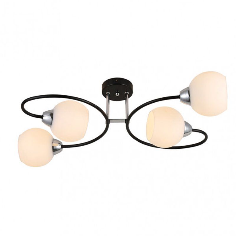 FAB 152254052 | Lampara Fuji 4xe27 Negro/cromo 21x63x37 Cm