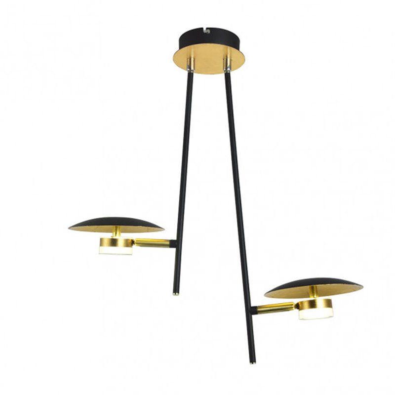 FAB 153692016 | Colgante Ciudad Del Cabo 2l 12w 4000k Negro/oro 52x49x15 Cm 1080 Lm Dirigible Y Orientable