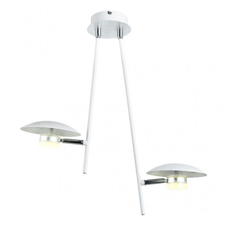 FAB 153692074 | Colgante Ciudad Del Cabo 2l  12w 4000k Blanco/plata  1080 Lm 52x49x15 Cm Dirigible Y Orientable