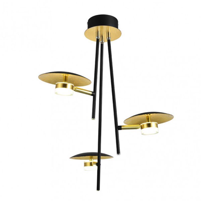 FAB 153693016 | Colgante Ciudad Del Cabo 3l 18w 4000k Negro/oro 53x39x39 Cm 1440 Lm Dirigible Y Orientable