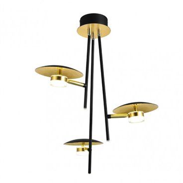 FAB 153693016 | Colgante Ciudad Del Cabo 3l 18w 4000k Negro/oro 53x39x39 Cm 1440 Lm Dirigible Y Orientable