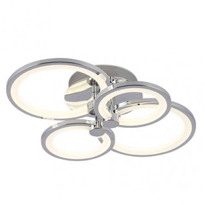 FAB 155984020 | Plafon Sydney 96w 3000-4000-6500k Cromo 13,5x54x40 Cm 7200lm Regulable,memoria Y C.remoto 2