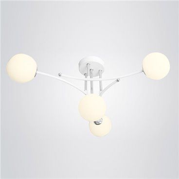 FAB 154554001 | Lampara La Habana 4xg9 Blanco/cromo 59x59x25 Cm