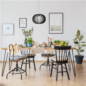 FAB 156594502 | Colgante Olmo 1xe27 Madera Cafe Regx45x45 Cm 2