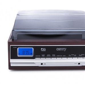 FAB P019CR1113 | Tocadiscos 33/45/78 Rpm Lcd Radio Am/fm Pll Estereo Entrada Auxiliar Despertador 2