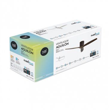 FAB 128290302 | Ventilador Dc Aguilon Marron 3 Aspas Roble 5 Velocidades Sin Luz Remoto Y Temporiz.132d