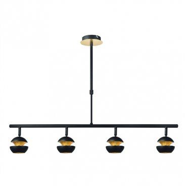 FAB 142054009 | Colgante Beethoven Negro/oro 4xgu10