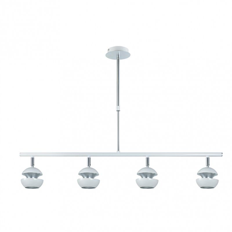 FAB 142054001 | Colgante Beethoven Blanco/plata 4xgu10