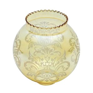 Abajur de vidro AMBER com duas bocas 14cm boca 5cm