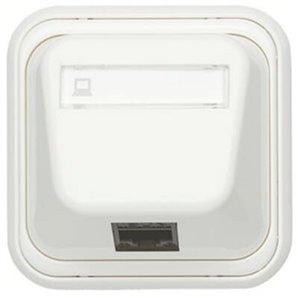 NIESSEN 1518.5 BL | Toma Informática RJ45 categoría 5E Over blanco