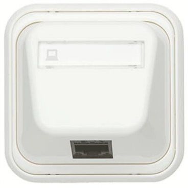NIESSEN 1518.5 BL | Toma Informática RJ45 categoría 5E Over blanco