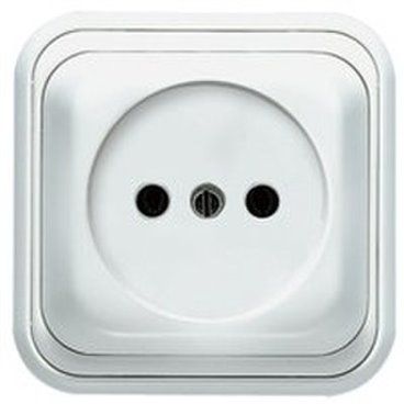 NIESSEN 1503 BL | Base de enchufe 2P europea Over blanco