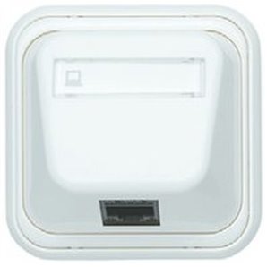 NIESSEN 1518 BL | Soporte conectores informática Sistema Keystone Over blanco
