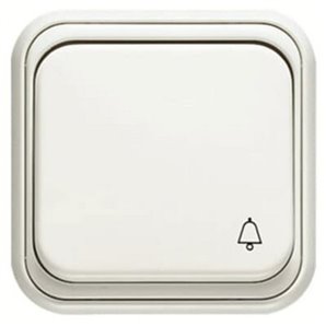 NIESSEN 1504 BL | Botão de sino branco sobre