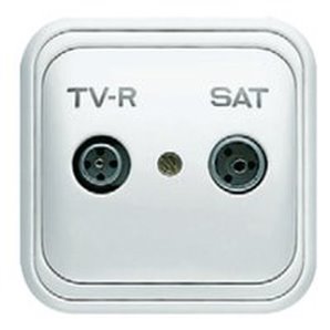 NIESSEN 1552 BL | Tomada única TV-R/SAT sobre branco