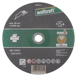 DISCO DE CORTE PARA PIEDRA Ø 230 x 2,5 x 22,23MM. PARA TRONZAR.AMOLADORAS ANGULARES. VELOCIDAD MÁXIMA 80M/SEC. SEGÚN EN 12413 . 